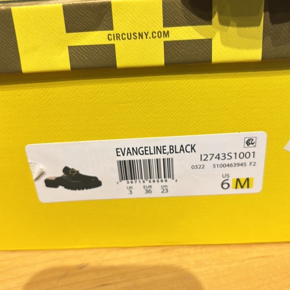 Circus black Mules with lug sole Size 6M - Picture 4 of 4